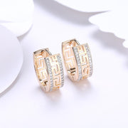 14K Gold Plated Swarovski Micro-Lining Greek Design Earrings, , ALILY , ALILY   jewelryjewelry deals, swarovski crystal jewelry, groupon jewelry,, jewelry for mom, 