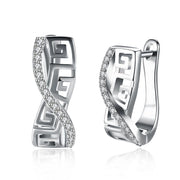 Laser Cut  Elements Swirl Design Earrings