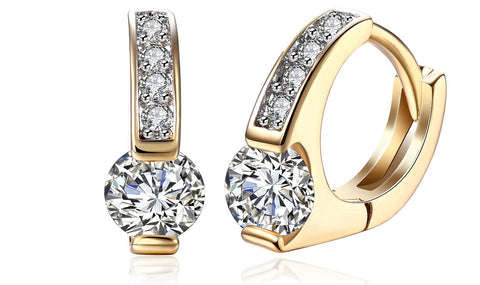 14K Gold Plating White Elements Pav&