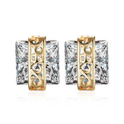 Elements Princess Cut Square Stud