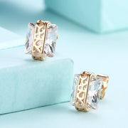 Elements Princess Cut Square Stud