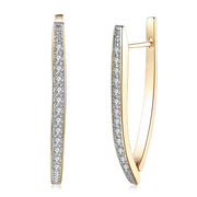 10Ct Tennis Bracelet + Halo Earring+ Necklace With  Crystals - 5 Piece Set with Luxe Box - 18K Gold ITALY Design