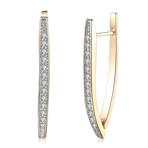 10Ct Tennis Bracelet + Halo Earring+ Necklace With  Crystals - 5 Piece Set with Luxe Box - 18K Gold ITALY Design