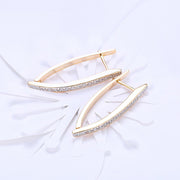 10Ct Tennis Bracelet + Halo Earring+ Necklace With  Crystals - 5 Piece Set with Luxe Box - 18K Gold ITALY Design