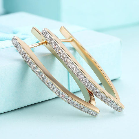 10Ct Tennis Bracelet + Halo Earring+ Necklace With  Crystals - 5 Piece Set with Luxe Box - 18K Gold ITALY Design