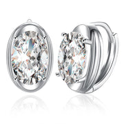 Circular Mid Swarovski Elements Earrings in 18K White Gold, Earring, ALILY , ALILY   jewelryjewelry deals, swarovski crystal jewelry, groupon jewelry,, jewelry for mom, 