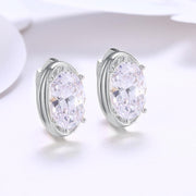 Circular Mid Swarovski Elements Earrings in 18K White Gold, Earring, ALILY , ALILY   jewelryjewelry deals, swarovski crystal jewelry, groupon jewelry,, jewelry for mom, 