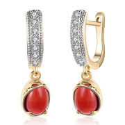 Simulated Micro-Pav'e Leverback Earrings Set in 18K White Gold - ALILY  www..com fashion jewelry for women
