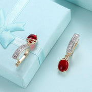 Simulated Micro-Pav'e Leverback Earrings Set in 18K White Gold - ALILY  www..com fashion jewelry for women