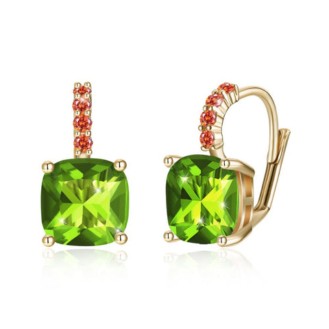 Green Asscher Cut Swarovski Pav&