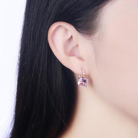 Pink Asscher Cut  Pav&