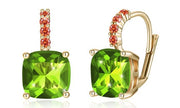 Asscher Cut Leverback Earrings Set in 18K Gold Plating Made with Swarovski Crystal, , ALILY , ALILY   jewelryjewelry deals, swarovski crystal jewelry, groupon jewelry,, jewelry for mom, 
