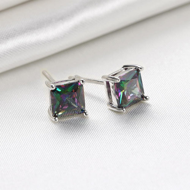 Classic Shaped Mystic Topaz Stud Earrings, Earring, ALILY , ALILY   jewelryjewelry deals, swarovski crystal jewelry, groupon jewelry,, jewelry for mom, 