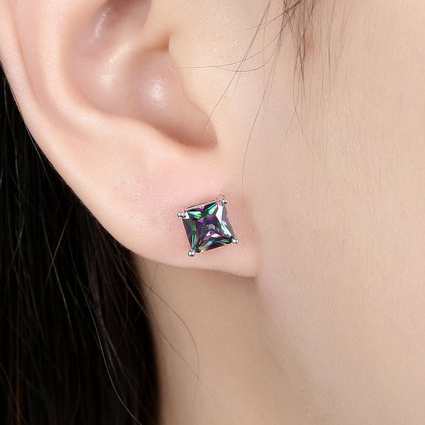 Classic Shaped Mystic Topaz Stud Earrings, Earring, ALILY , ALILY   jewelryjewelry deals, swarovski crystal jewelry, groupon jewelry,, jewelry for mom, 