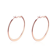 42mm Flat Hoop Earring in 18K Rose Gold Plated, Earring, ALILY , ALILY   jewelryjewelry deals, swarovski crystal jewelry, groupon jewelry,, jewelry for mom, 