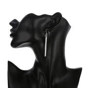 Sleek Vertical Drop Bar Earrings in Sterling Silver Plating - ALILY  www..com fashion jewelry for women
