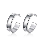C Studs Stud Earring in 18K White Gold Plated, Earring, ALILY , ALILY   jewelryjewelry deals, swarovski crystal jewelry, groupon jewelry,, jewelry for mom, 