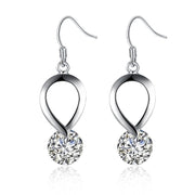 Twisted Swarovski Crystal Hook Earrings - ALILY  www..com fashion jewelry for women