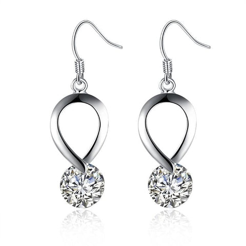 Twisted Swarovski Crystal Hook Earrings - ALILY  www..com fashion jewelry for women