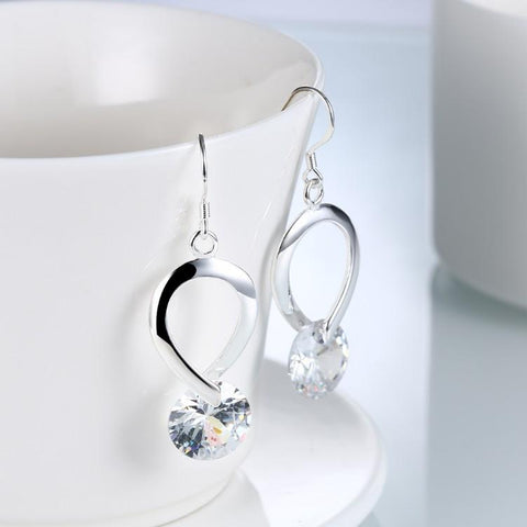Twisted Swarovski Crystal Hook Earrings - ALILY  www..com fashion jewelry for women
