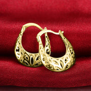 Filigree Leverback French Lock Earringin 18K Gold Plated, Earring, ALILY , ALILY   jewelryjewelry deals, swarovski crystal jewelry, groupon jewelry,, jewelry for mom, 
