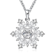 Mother's Day! I Love You To The Moon & Back  Elements Necklace in 14K White Gold