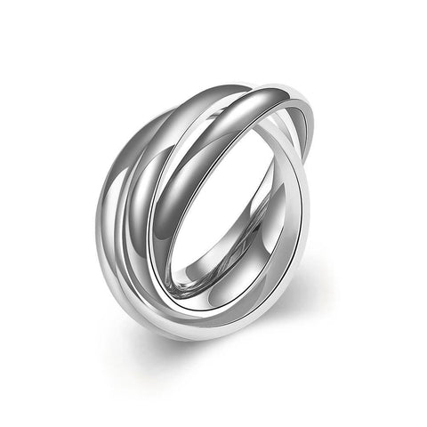 18k White Gold Bands Stainless Steel Rolling Ring, Rings, ALILY , ALILY   jewelryjewelry deals, swarovski crystal jewelry, groupon jewelry,, jewelry for mom, 