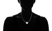 Aurora Borealis Crystal Cube Necklace Made with Swarovski Crystal, , ALILY , ALILY   jewelryjewelry deals, swarovski crystal jewelry, groupon jewelry,, jewelry for mom, 