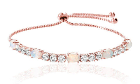 Fiery Opal Tennis Bracelet With Swarovski Crystals, , ALILY , ALILY   jewelryjewelry deals, swarovski crystal jewelry, groupon jewelry,, jewelry for mom, 