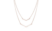 Duo Dangling Chevron Statement Necklace in 18K Gold (Multiple Options), , ALILY , ALILY   jewelryjewelry deals, swarovski crystal jewelry, groupon jewelry,, jewelry for mom, 
