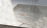 Duo Dangling Chevron Statement Necklace in 18K Gold (Multiple Options), , ALILY , ALILY   jewelryjewelry deals, swarovski crystal jewelry, groupon jewelry,, jewelry for mom, 