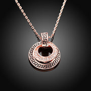Elements Intertwined Duo Pendant Necklace in 14K Rose Gold