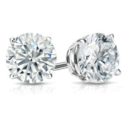 White Gold Austrian Crystal Stud Earring in Gift Box - ALILY 