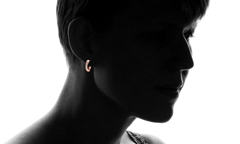 Duo Intertwined Twisted Earrings Made with Swarovski Elements, Earring, ALILY , ALILY   jewelryjewelry deals, swarovski crystal jewelry, groupon jewelry,, jewelry for mom, 