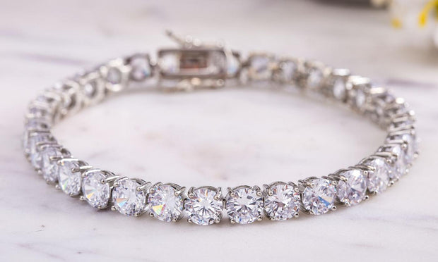 42.00 CTTW Tennis Bracelet with Swarovski Crystals, Bracelets, ALILY , ALILY   jewelryjewelry deals, swarovski crystal jewelry, groupon jewelry,, jewelry for mom, 