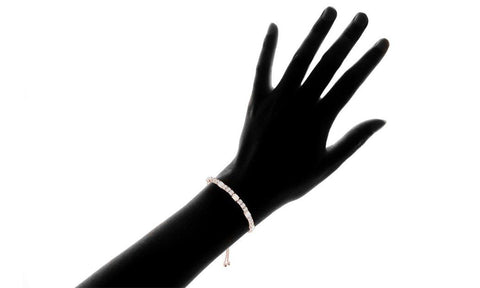Fiery Opal Tennis Bracelet Made with Swarovski Crystals in Rose Gold, , ALILY , ALILY   jewelryjewelry deals, swarovski crystal jewelry, groupon jewelry,, jewelry for mom, 