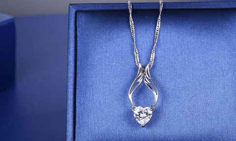 Guardian Angel Wing Necklace Made with Swarovski Crystal, , ALILY , ALILY   jewelryjewelry deals, swarovski crystal jewelry, groupon jewelry,, jewelry for mom, 